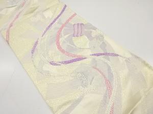 束ね熨斗に組紐模様織り出し　袋帯